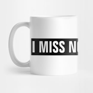 I Miss Normal Life - Black Rectangle Mug